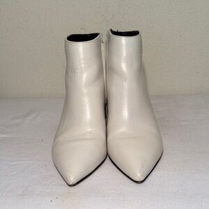 Sam Edelman White Ankle Boots, size 8.5 M